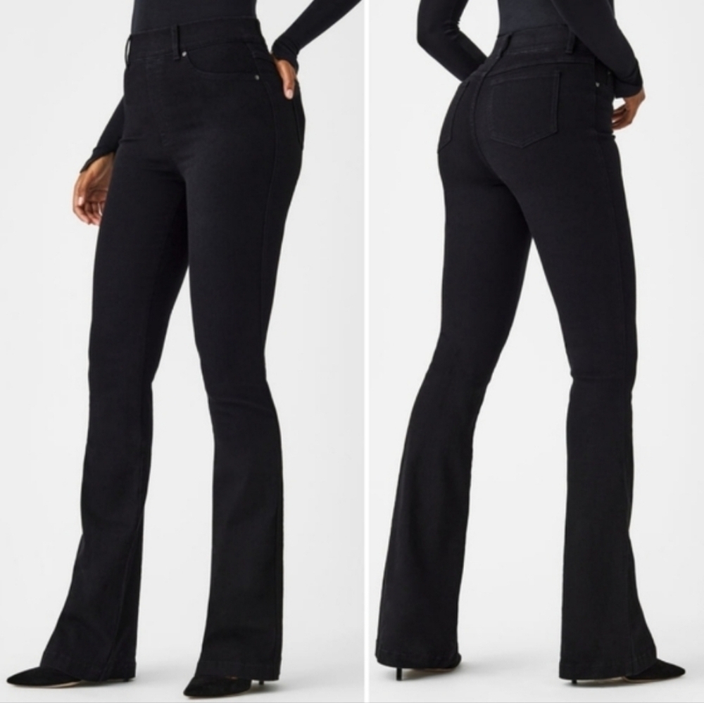 Spanx SPANXshape™ EveryWear Flare Jeans Black Women's XS Style 20326 High Waist
